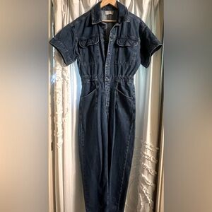 Free People Marci Denim Jumpsuit Size M